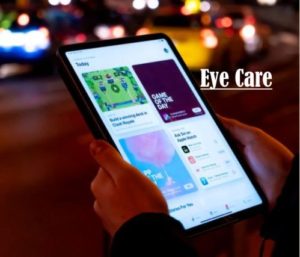 Reading on phone eye care apps