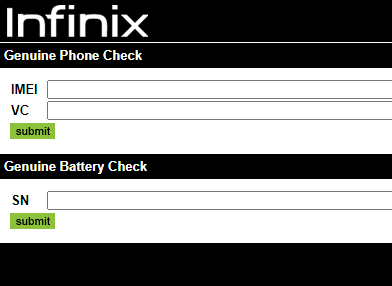 check original or fake infinix phone